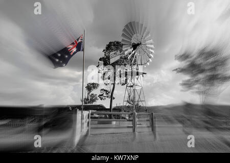 Die australische Flagge Stockfoto