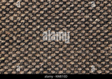 Nahaufnahme eines brown Tweed fabric Stockfoto