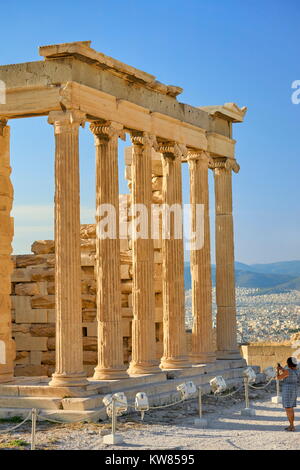 Das Erechtheion, Akropolis, Athen, Griechenland Stockfoto