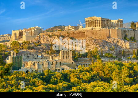 Ansicht im Parthenon, Akropolis, Athen, Griechenland Stockfoto