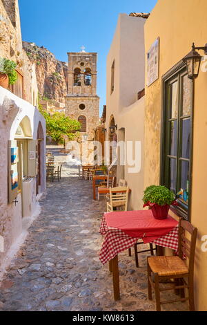 Monemvasia mittelalterliche Altstadt Dorf, Peloponnes, Griechenland Stockfoto