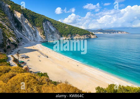 Myrtos Beach, Kefalonia (Kefalonia), Griechische Ionische Inseln, Griechenland Stockfoto