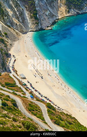 Myrtos Beach, Kefalonia (Kefalonia), Griechische Ionische Inseln, Griechenland Stockfoto