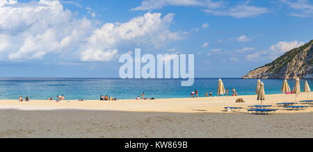 Myrtos Beach, Kefalonia (Kefalonia), Griechische Ionische Inseln, Griechenland Stockfoto