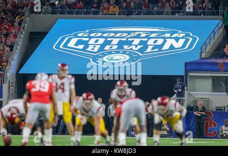 Arlington, TX, USA. 29 Dez, 2017. Eine allgemeine Ansicht der Cotton Bowl Logo während der Goodyear Baumwollschüssel Klassiker zwischen den USC Trojans und die Ohio State Buckeyes bei AT&T Stadium in Arlington, TX. John Glaser/CSM/Alamy leben Nachrichten Stockfoto