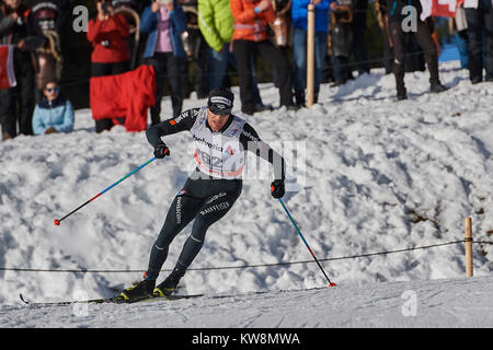 Lenzerheide, Schweiz, 31. Dezember 2017. Dario Cologna (SUI) während der Mens 15 km klassisch Konkurrenz an den FIS Langlauf Weltcup Tour de Ski 2017 in Lenzerheide. © Rolf Simeon/Verkünden/Alamy leben Nachrichten Stockfoto