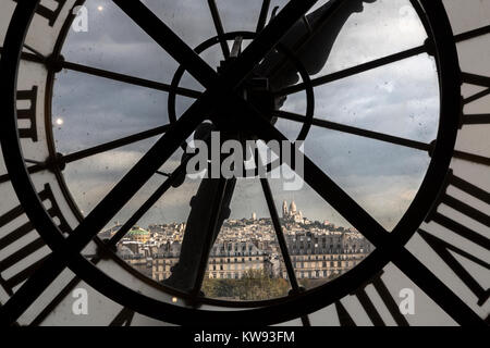 Uhr in das Musee d ' Orsay, Paris, Frankreich Stockfoto