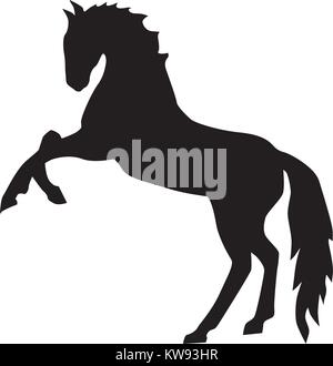 Pferd Silhouette, Vektor, Abbildung Stock Vektor
