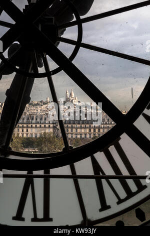 Uhr in das Musee d ' Orsay, Paris, Frankreich Stockfoto