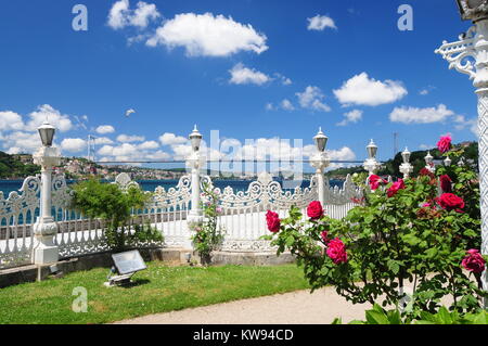 Kuçuksu Palast oder Küçüksu Pavillon oder Goksu Pavilion ist ein Summer Palace in Istanbul. Stockfoto