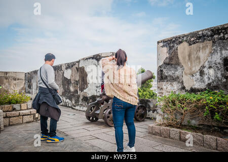 Macau monte Forte ist ein historisches Wahrzeichen Stockfoto