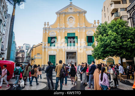 Macau Ruinen von St. Paul historische Sehenswürdigkeit Stockfoto