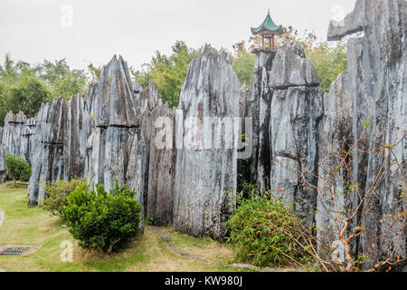 Chinesische Wahrzeichen miniatur version drei alten Pagoden Stockfoto