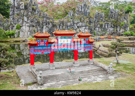 Chinesische Wahrzeichen Miniatur Seven Star crags Stockfoto