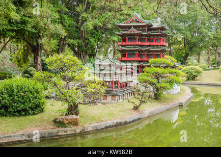 Chinesische Wahrzeichen Miniatur tengwang Pavilion Stockfoto