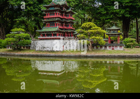 Chinesische Wahrzeichen Miniatur tengwang Pavilion Stockfoto