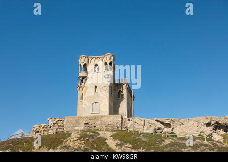 Jahrhunderts, Santa Catalina Burg in Tarifa, südlichen Punkt Europas, Tarifa, Costa de la Luz, Andalusien, Spanien. Stockfoto