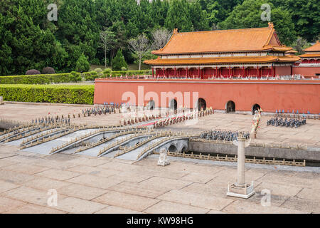 Chinesische Wahrzeichen Miniatur Peking Verbotene Stadt Stockfoto