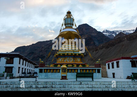 Tabo Kloster und Relikte aus der road trip von Spiti Valley, Himachal Pradesh, Indien. Stockfoto