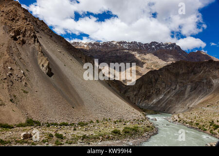 Tabo Kloster und Relikte aus der road trip von Spiti Valley, Himachal Pradesh, Indien. Stockfoto