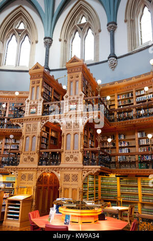 Die parlamentarische Bibliothek in den mittleren Block der Parlament Gebäude in Ottawa, Ontario, Kanada. Stockfoto