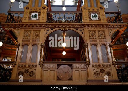 Innere Bilder von Kanada's Bibliothek des Parlaments. Stockfoto