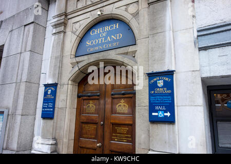 Crown Court Kirche von Schottland, Kirk von der Krone von Schottland, der Presbyterianischen Kirche, der Russell Street, Covent Garden, London, UK Stockfoto