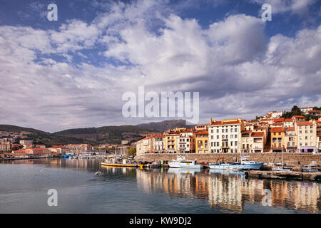 Port Vendres, Languedoc-Roussillon, Pyrenees-Orientales, Frankreich, Stockfoto