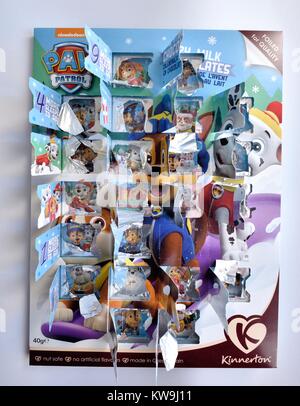 Adventskalender Kinnerton paw Patrol Stockfoto