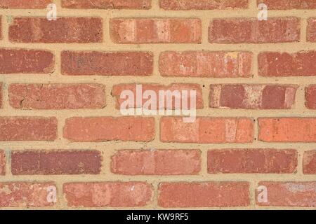 Alte rote Ziegel Wand Textur Hintergrund Stockfoto