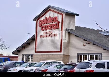 Golden Corral Wochenende Frühstück und Buffet Stockfoto