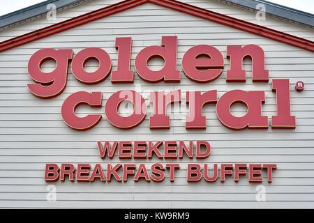 Golden Corral Wochenende Frühstück und Buffet Stockfoto