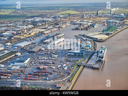 King George Docks, Hull, East Yorkshire UK Stockfoto