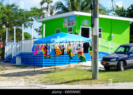 Festland Grand Cayman nur außerhalb der Hauptstadt George Town, Cayman Islands. Stockfoto