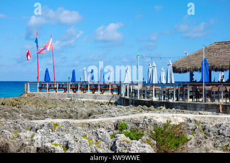 Festland Grand Cayman nur außerhalb der Hauptstadt George Town, Cayman Islands. Stockfoto