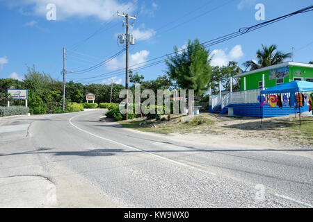 Festland Grand Cayman nur außerhalb der Hauptstadt George Town, Cayman Islands. Stockfoto