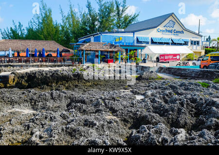 Festland Grand Cayman nur außerhalb der Hauptstadt George Town, Cayman Islands. Stockfoto