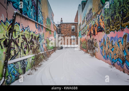 Toronto graffiti Gasse Stockfoto