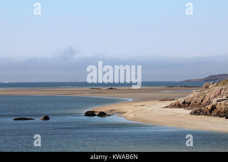 Ein Blick auf den Atlantik Küste der Grafschaft Donegal, Irland. Stockfoto