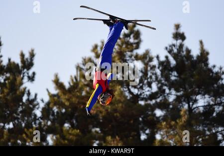 Shenyang, Shenyang, China. 2 Jan, 2018. Shenyang, China - 2. Januar 2017: (redaktionelle Verwendung. CHINA). Die Nationale Ski Contest in Shenyang, Provinz Liaoning im Nordosten Chinas, Januar 2nd, 2017. Credit: SIPA Asien/ZUMA Draht/Alamy leben Nachrichten Stockfoto