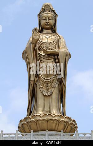 Statue der Göttin Guan Yin in der Putoshan Insel, China Stockfoto