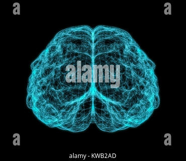 X-ray Bild des menschlichen Gehirns Stockfoto