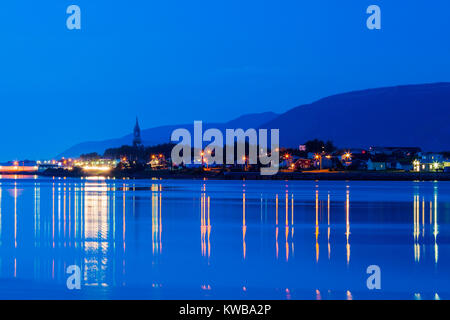 Panorama der Cheticamp am Abend. Cheticamp, Nova Scotia, Kanada. Stockfoto