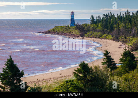 Cape Jourimain Leuchtturm in Nova Scotia. New Brunswick, Kanada. Stockfoto