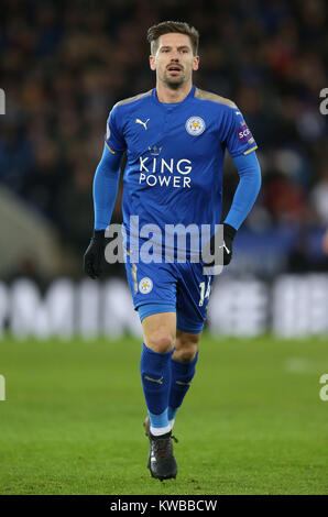 Von Leicester City Adrien Silva während der Premier League Match für die King Power Stadion, Leicester. Stockfoto