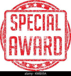 Rote Vektor grunge style Stempel SPECIAL AWARD Stock Vektor