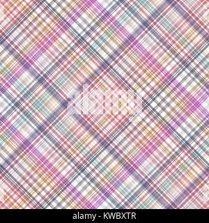 Nahtlose Kreuz bunt karierten Diagonal. Vector EPS 10. Stock Vektor