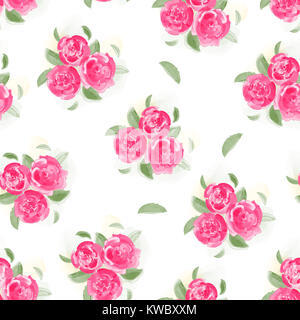 Provence nahtlose Rose pattern Stockfoto