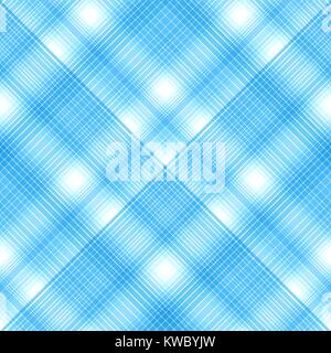 Nahtlose cross Blau, kariert Diagonal. Vector EPS 10. Stock Vektor