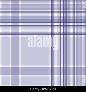 Nahtlose blau karierte Muster. Vector Illustration für Ihr Design. Stock Vektor